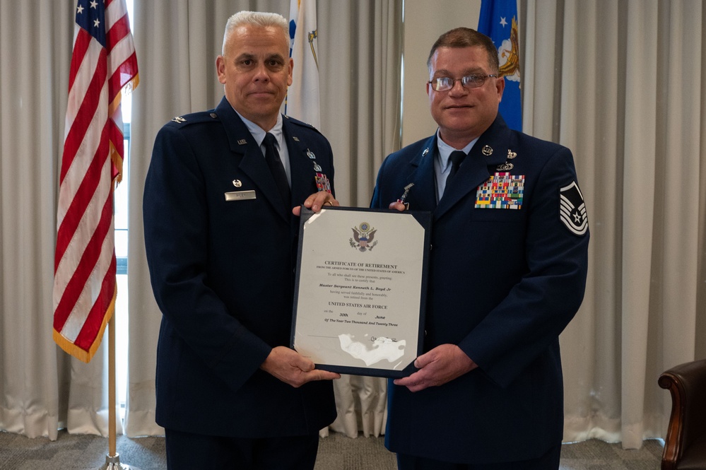 Master Sgt. Boyd retires after 35 years of military service