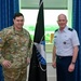 CSO Saltzman receives an original USSF flag