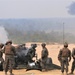 Fort Dix, NJ- The 3 BN 14 Marines conduct live fire artillery exercises.