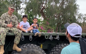 A Stellar Showcase: Seabees participate in Touch-a-Truck at Moorpark City Library.