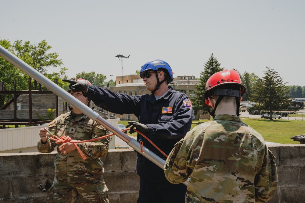 Indiana Task Force 1 Train with Indiana Guardsmen and at Homeland Defender 2023