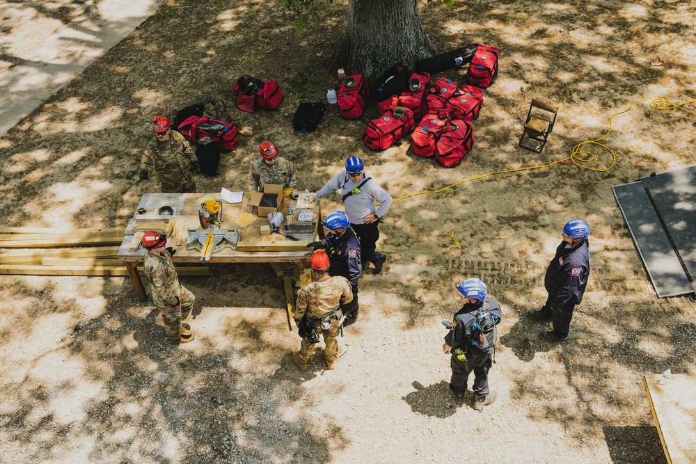 Indiana Task Force 1 Train with Indiana Guardsmen and at Homeland Defender 2023