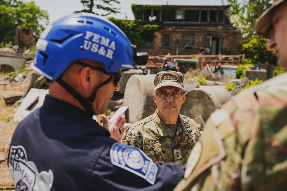 Indiana Task Force 1 Train with Indiana Guardsmen and at Homeland Defender 2023