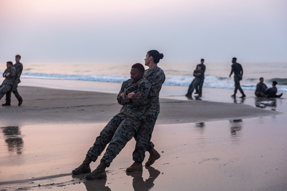 Building Bonds and Strength: Marines with the 26th MEU Train Together on the Beach