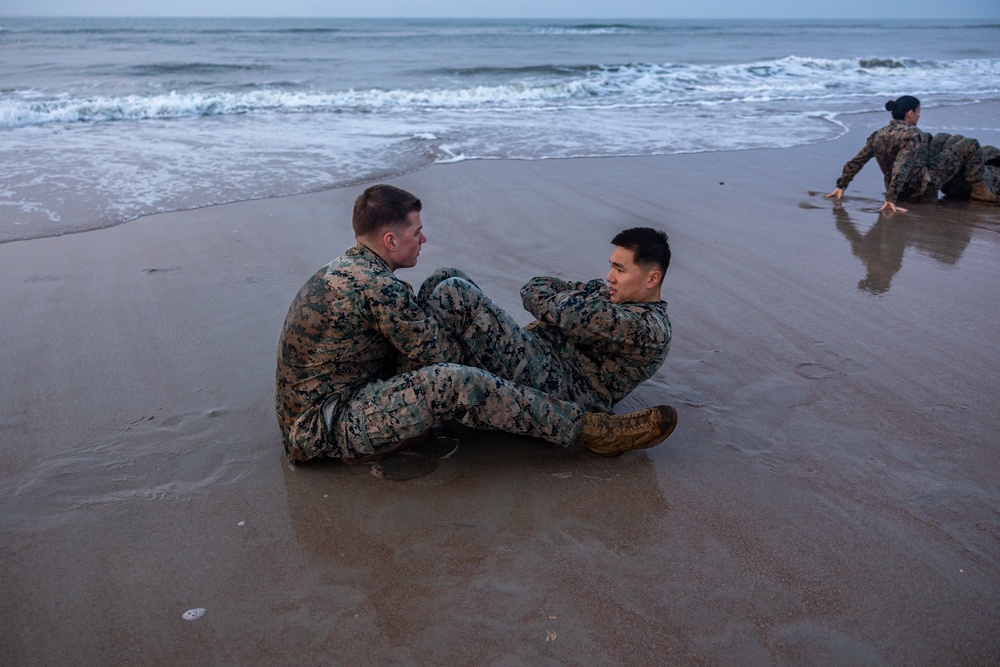 Building Bonds and Strength: Marines with the 26th MEU Train Together on the Beach