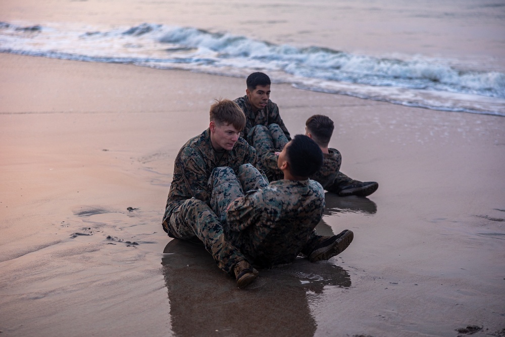 Building Bonds and Strength: Marines with the 26th MEU Train Together on the Beach