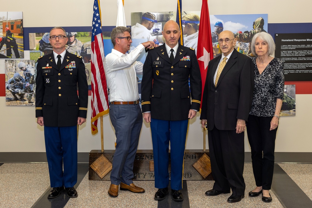 Command surgeon promoted to colonel during ceremony at 20th CBRNE Command