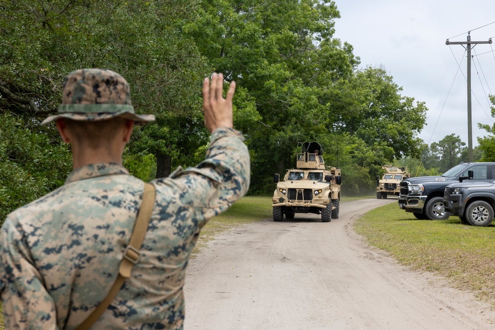 Marines with 2nd Marine Logistics Group Conduct Over the Pier Refuel for the First Time Ever