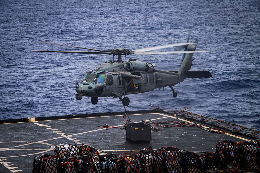 Nimitz Conducts Vertical Replenishment