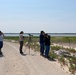 Observing the plover from a safe distance