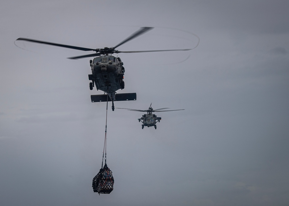 Nimitz Conducts Vertical Replenishment