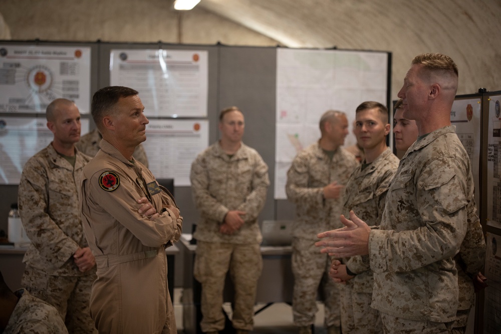 ITX 4-23: Maj .Gen. Anderson, 4th MAW CG meets MAGTF 25