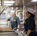 USS Harpers Ferry (LSD 49) Chiefs Mess cooks dinner for the crew