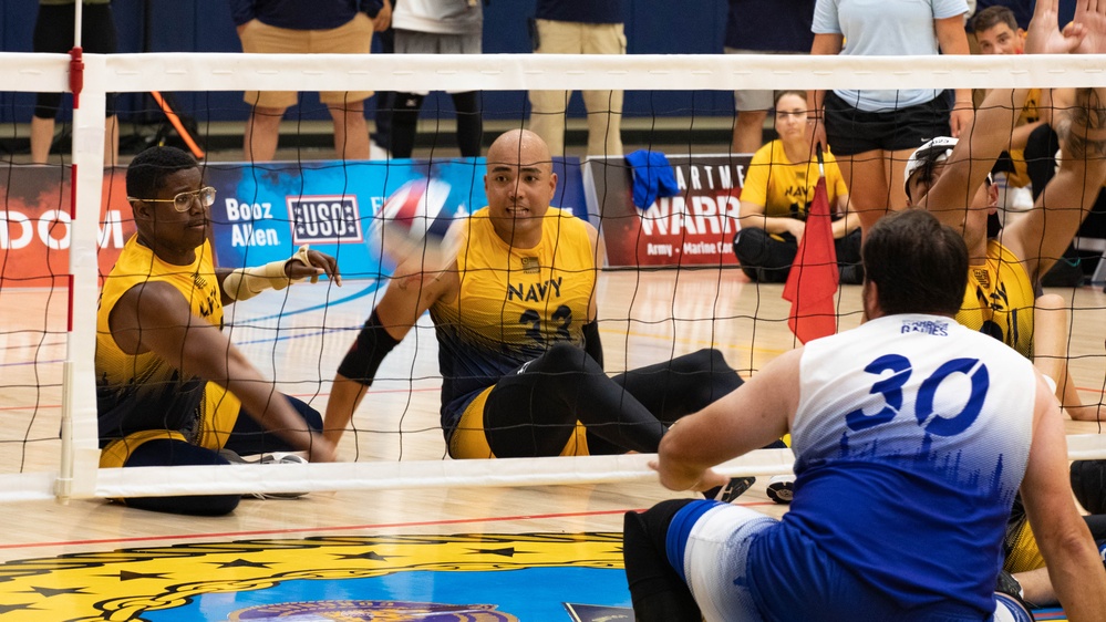 Team Navy Competes in the Volleyball Event During 2023 DoD Warrior Games Challenge