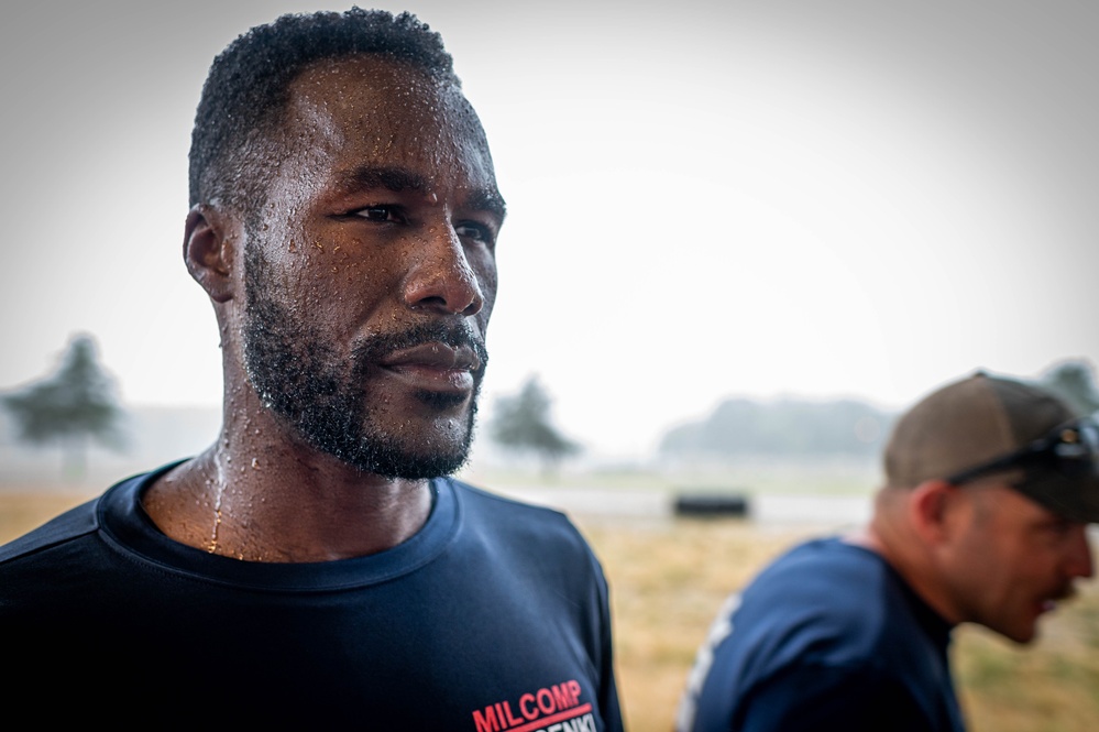 Army Reserve Sgt. Asuerus Thompson listens to feedback