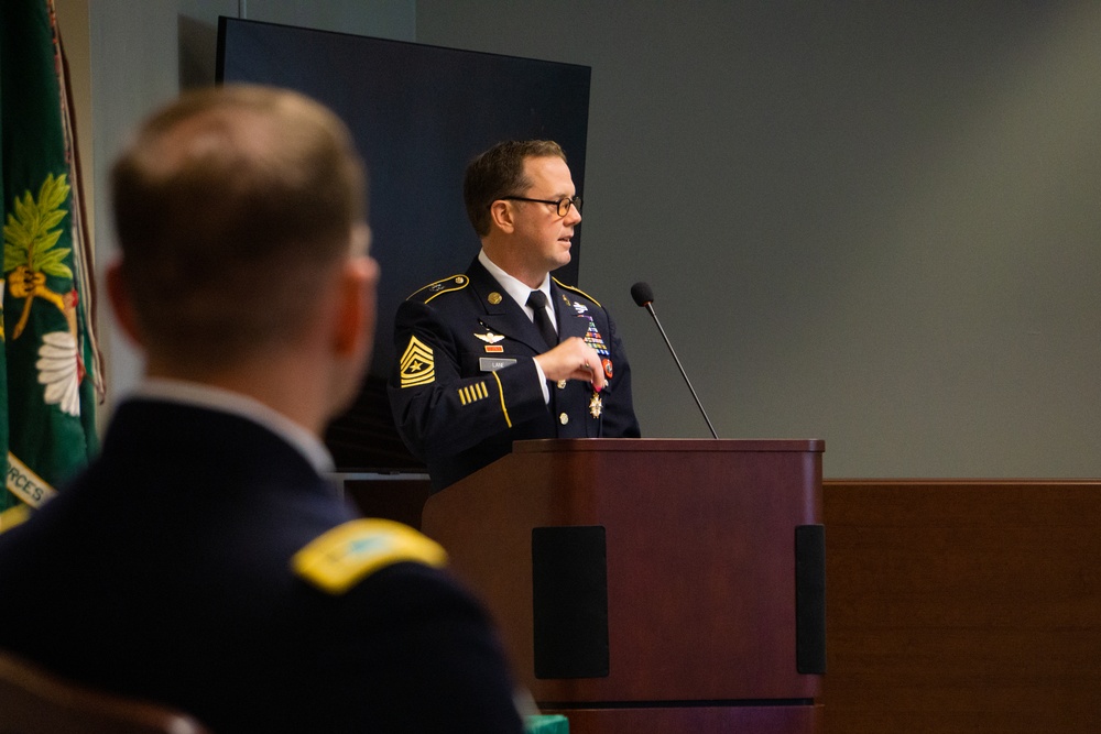 10th Group(A) Sgt. Maj. Retires