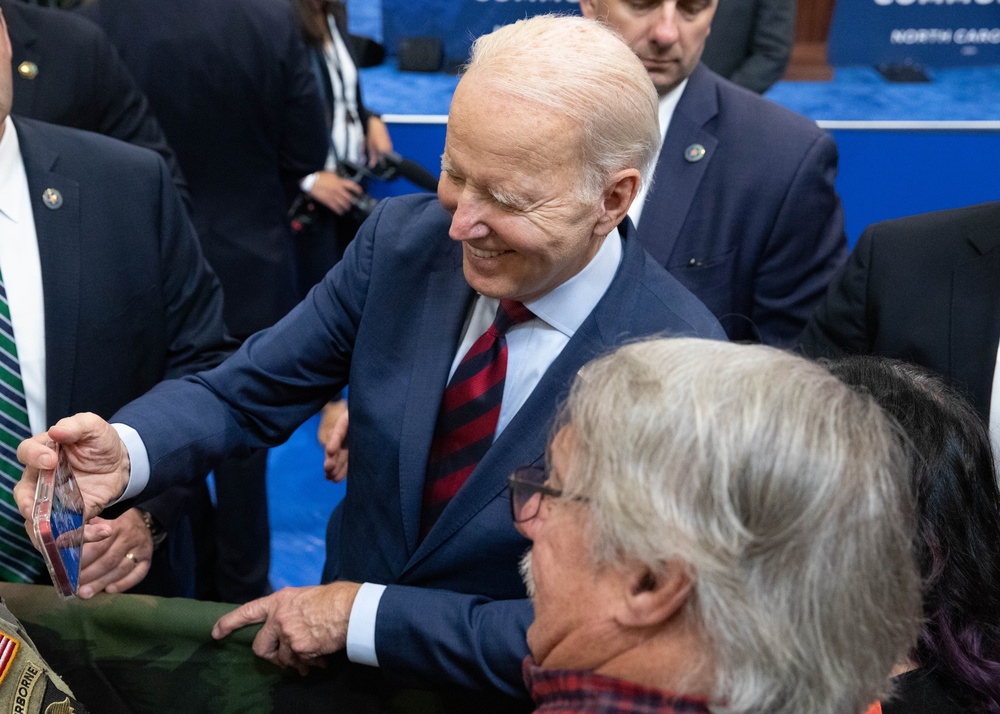 President Biden, First Lady visit Fort Liberty to announce Executive Order to help military families.