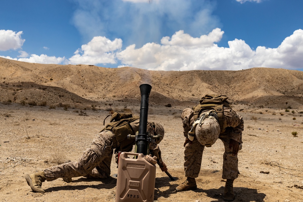 ITX 4-23 Weapons Company, 1st Battalion, 23D Marine Regiment conducts Mortar Range