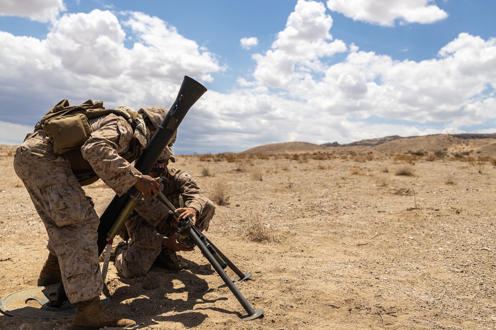 ITX 4-23 Weapons Company, 1st Battalion, 23D Marine Regiment conducts Mortar Range