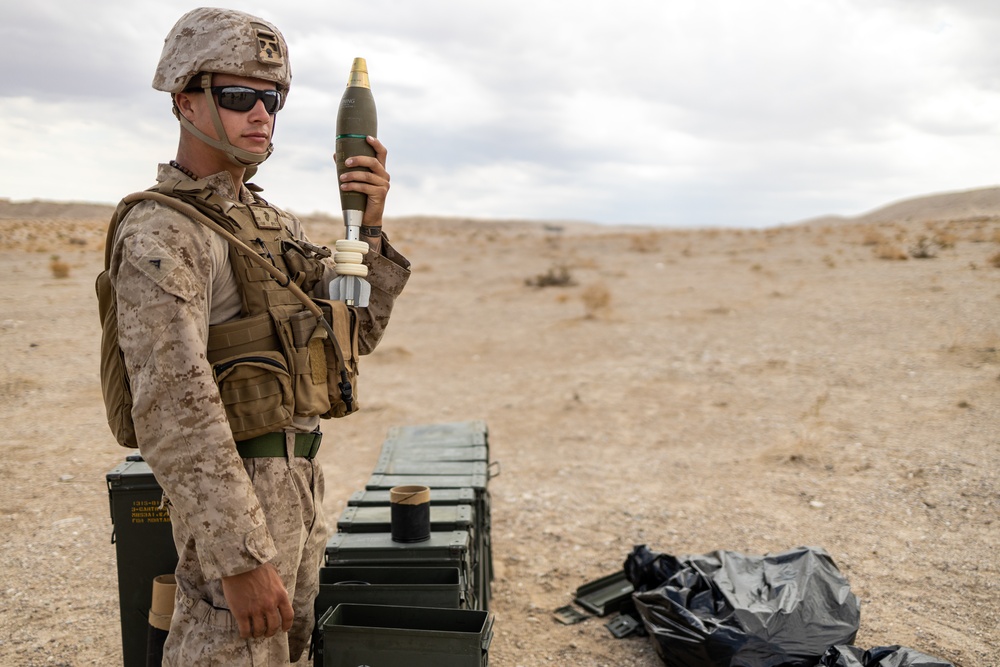 ITX 4-23 Weapons Company, 1st Battalion, 23D Marine Regiment conducts Mortar Range