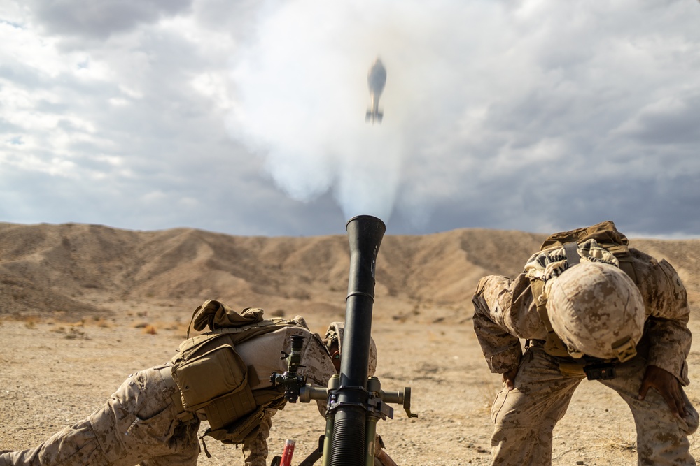 ITX 4-23 Weapons Company, 1st Battalion, 23D Marine Regiment conducts Mortar Range