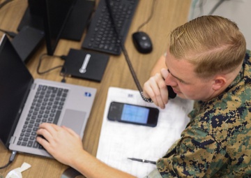 Camp Blaz Marines setup computer assets