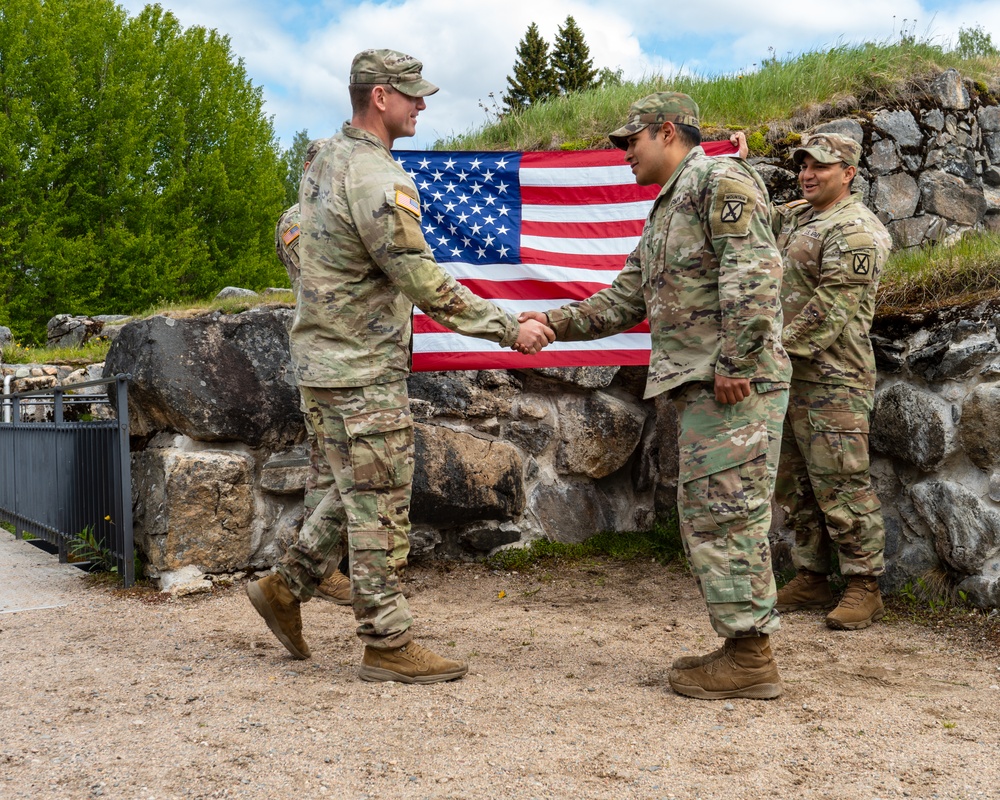 Re-enlistment, promotion at the Kajaani Castle Ruins