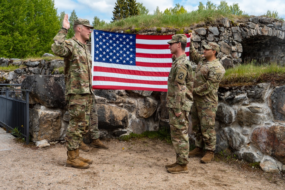 Re-enlistment, Promotion at the Kajaani Castle Ruins
