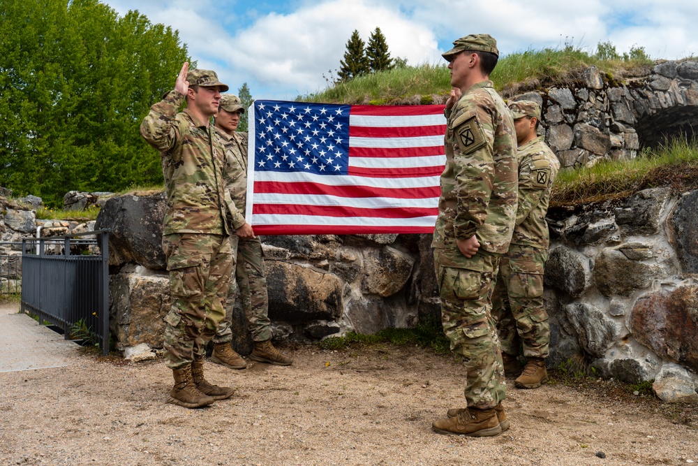 Re-enlistment, promotion at Kajaani Castle Ruins