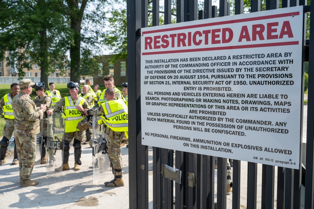 181st SFS defenders conduct civil unrest training