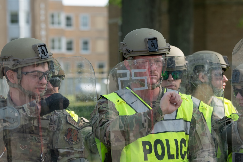 181st SFS defenders conduct civil unrest training