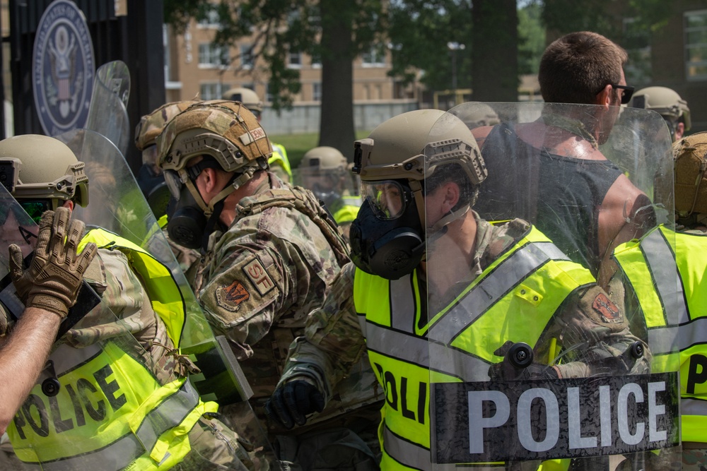 181st SFS defenders conduct civil unrest training