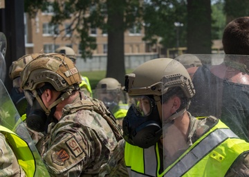 181st SFS defenders conduct civil unrest training