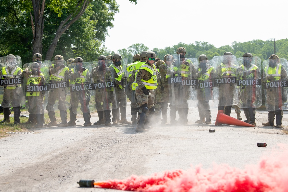 181st SFS defenders conduct civil unrest training