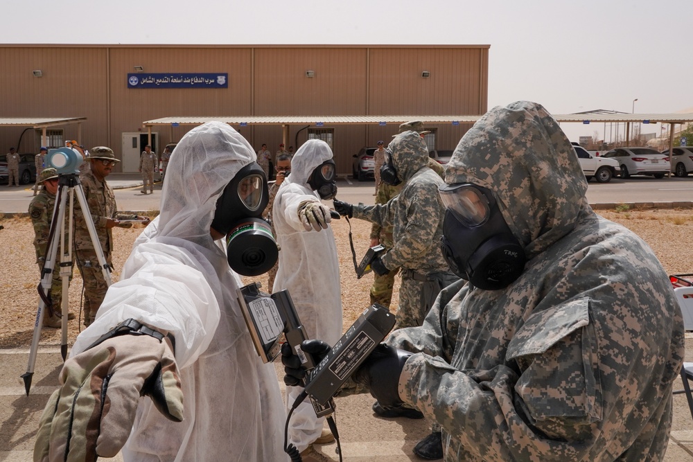 378th Emergency Management Airmen hold joint training with Royal Saudi Air Force