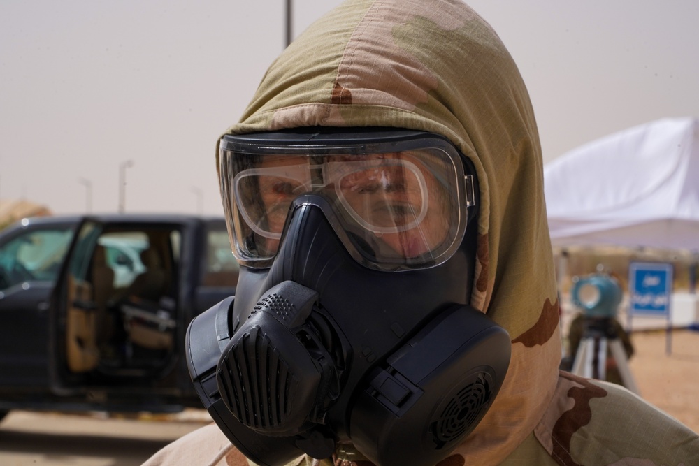 378th Emergency Management Airmen hold joint training with Royal Saudi Air Force