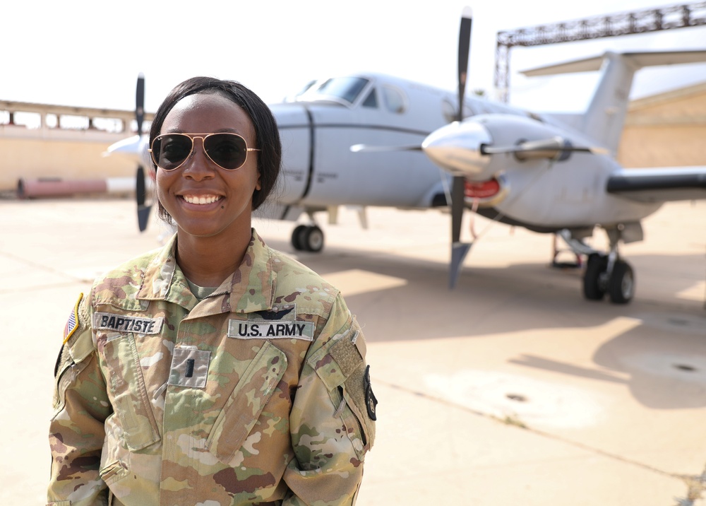 1st Lt. Baptiste serves as fixed-wing pilot and LNO in Morocco during African Lion 23