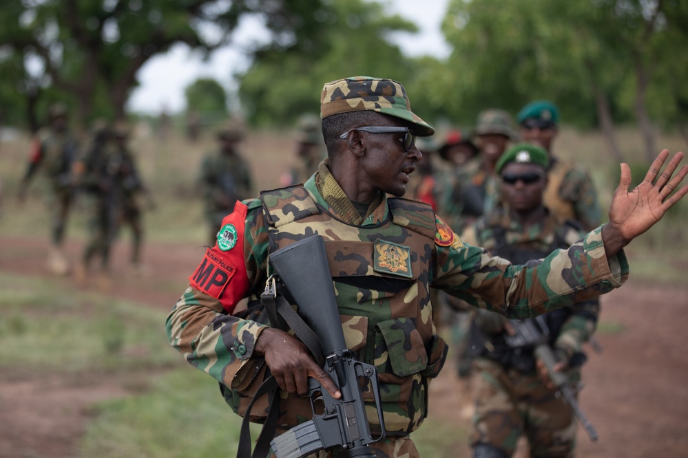 U.S. Army and Ghana Armed Forces conduct combat training during African Lion 2023