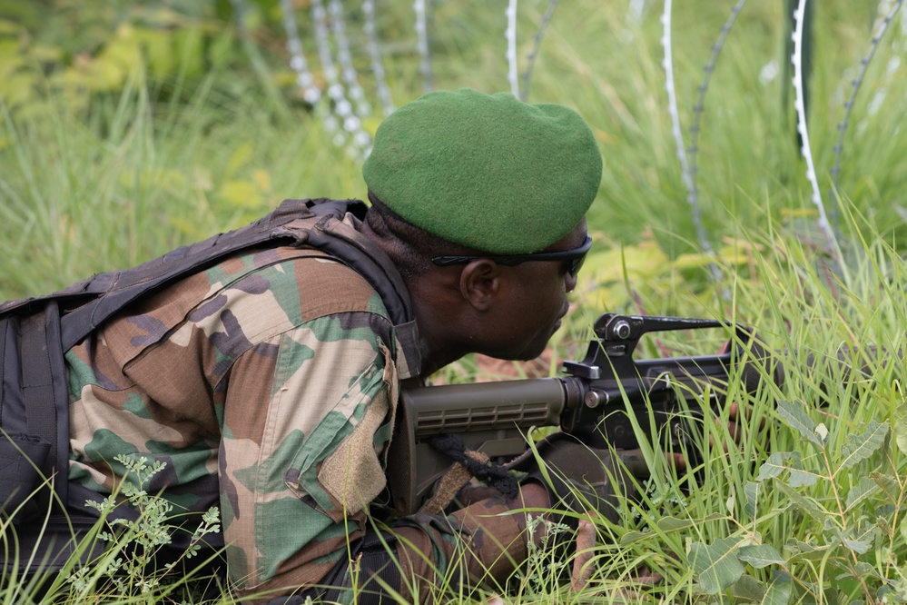 U.S. Army and Ghana Armed Forces conduct combat training during African Lion 2023