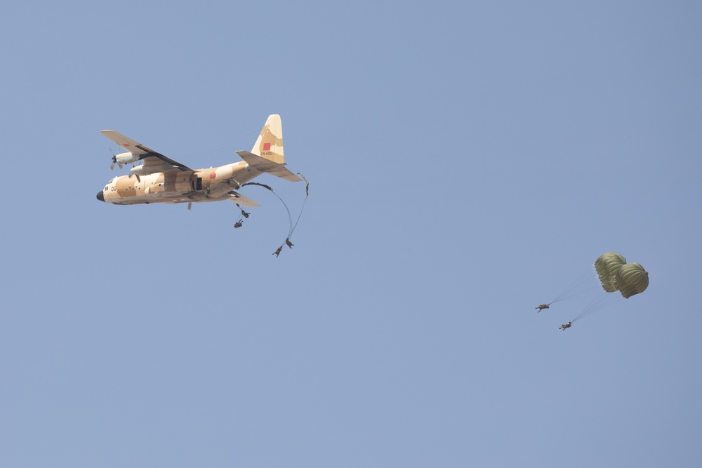 173rd Infantry Brigade Combat Team participates in a Joint Airborne Exercise with Members of the Moroccan Military