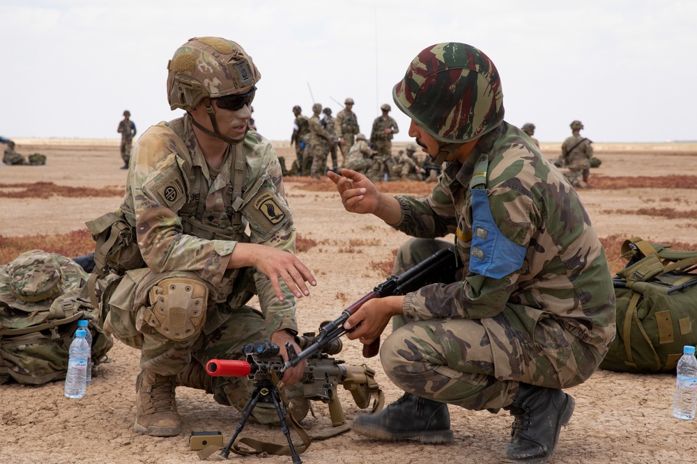 173rd Infantry Brigade Combat Team participates in a Joint Airborne Exercise with Moroccan Military