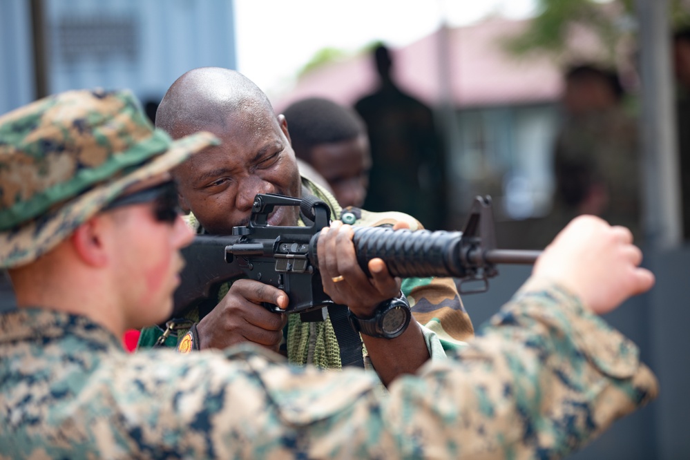 U.S. Army and Ghana Armed Forces conduct combat training during African Lion 2023