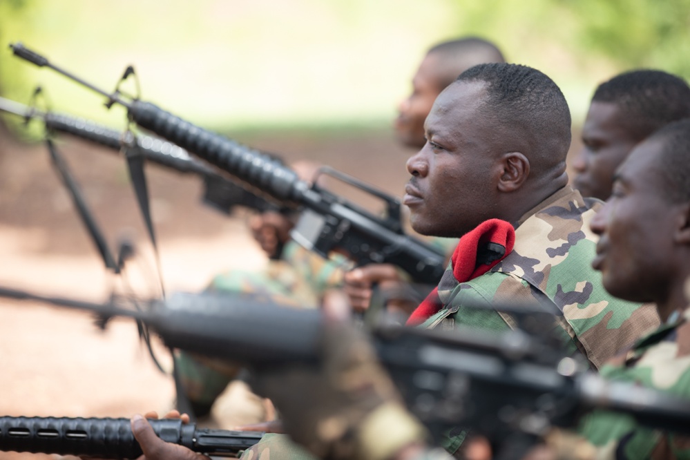 U.S. Army and Ghana Armed Forces conduct combat training during African Lion 2023