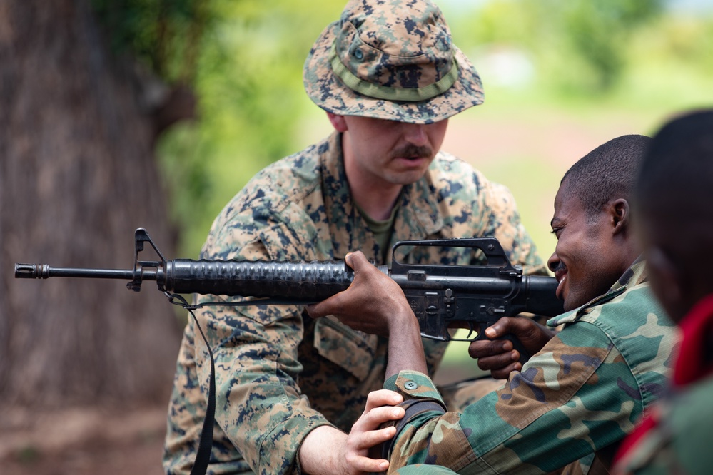 U.S. Army and Ghana Armed Forces conduct combat training during African Lion 2023