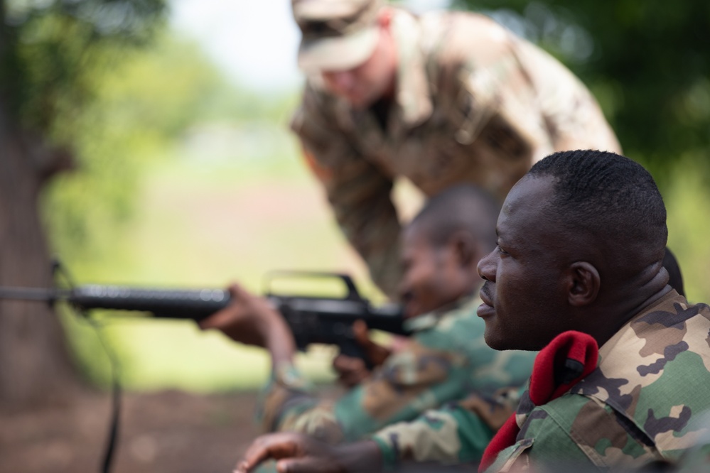 U.S. Army and Ghana Armed Forces conduct combat training during African Lion 2023