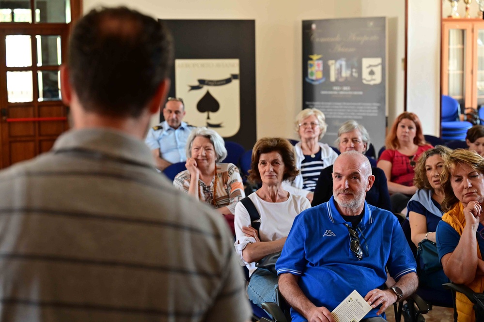 Professor Andrea Maggi visits Aviano Air Base