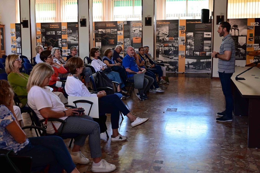 Professor Andrea Maggi visits Aviano Air Base