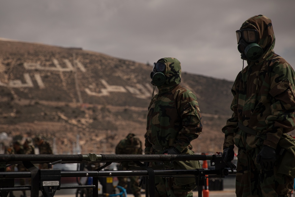 US and Moroccan Service Members conduct CBRN and EOD Port Training