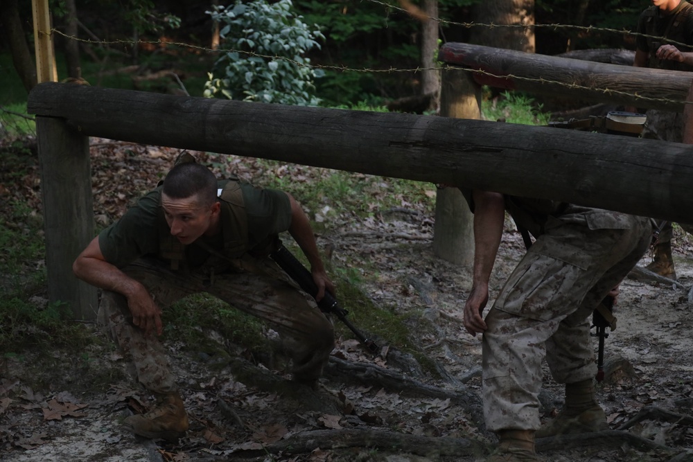 OCS Candidates Conduct the Endurance Course