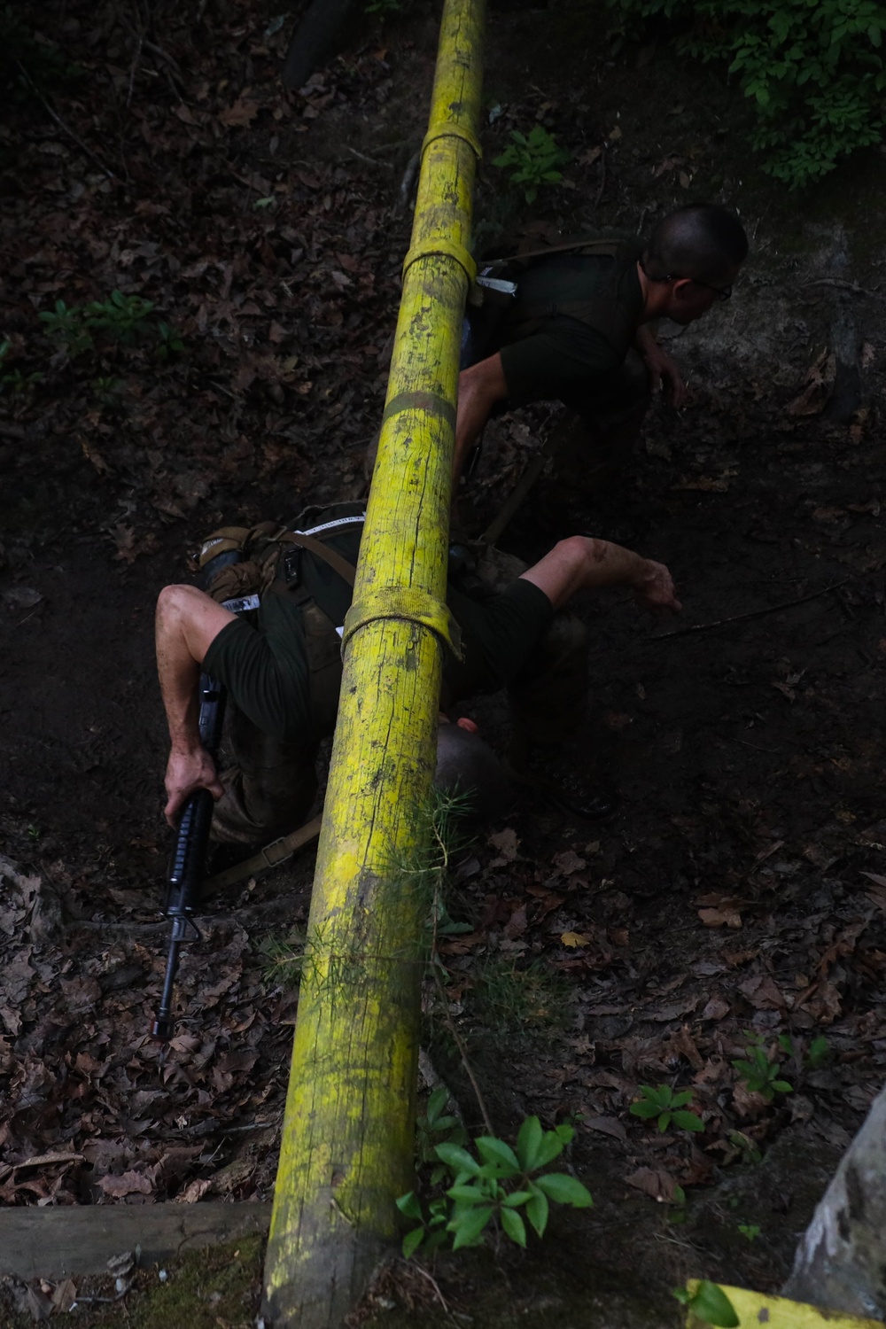 OCS Candidates Conduct the Endurance Course